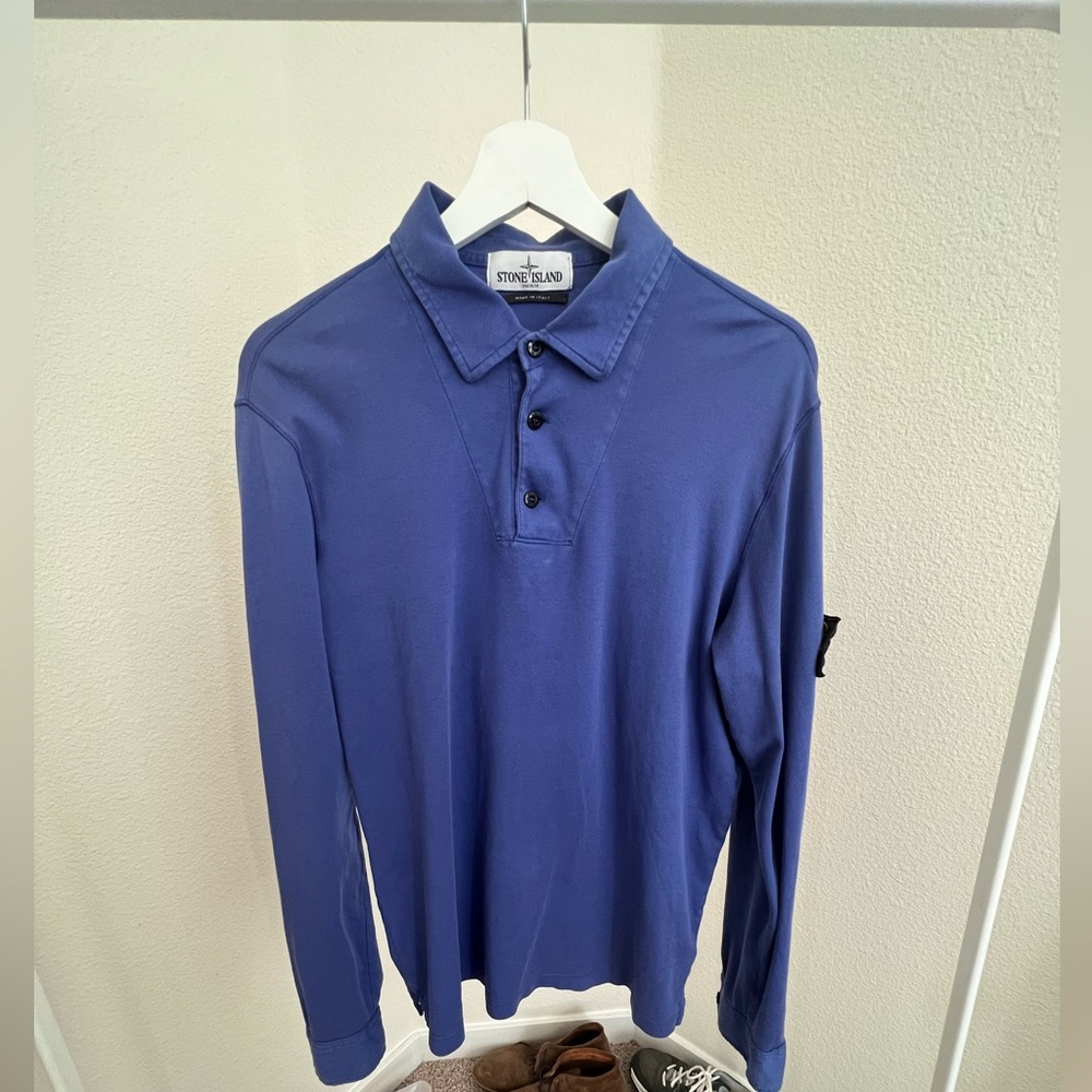 Stone Island long sleeved polo